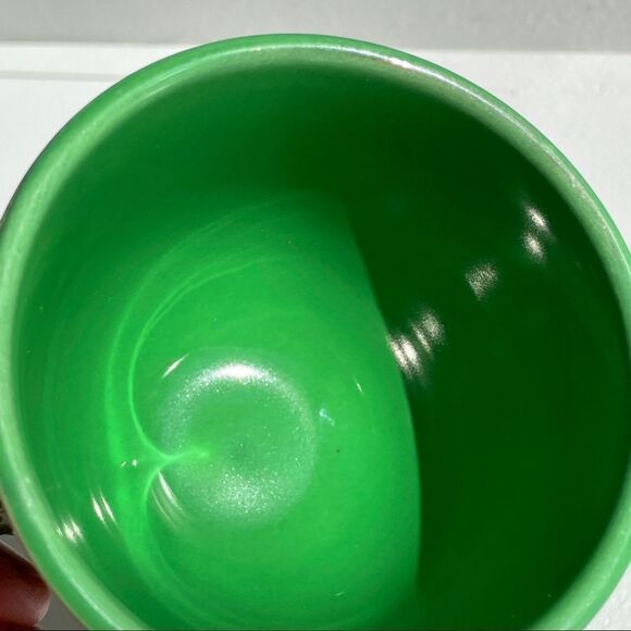 Fiesta Fiestaware Set of 2 Vintage 1959 Medium Green Glaze 6” Saucers & Teacups - Picture 9 of 12